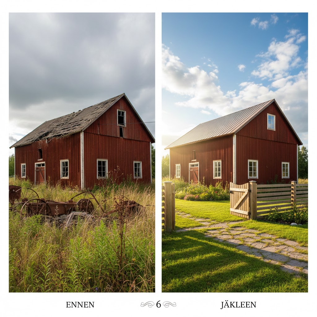 Ennen ja jälkeen - Esimerkki 6